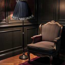 Lynx Animal Print Pleated Lampshade, Tapered Drum Style, Made in The UK - Animal Fabric Lamp Shades - thumbnail 3