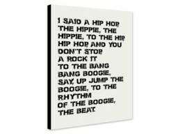 Rappers Delight Lyrics White - Wrapped Frame Canvas Rolled Photo/Poster Print - thumbnail 1