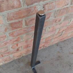 Metal Tube Leg 43 Inch With Adjustable Leveling Foot - Beeswax Coating Optional Per - thumbnail 2