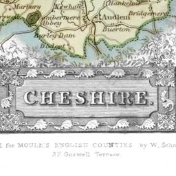 Cheshire Vintage Map Print Thomas Moule 1837 Reproduction - Exceptional Quality 230Gsm Framed Unframed Free Standard Delivery - thumbnail 3