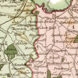 Cheshire Vintage Map Print Thomas Moule 1837 Reproduction - Exceptional Quality 230Gsm Framed Unframed Free Standard Delivery - thumbnail 2