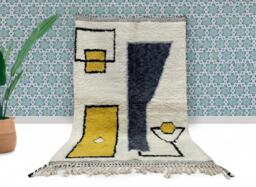 Lovely Moroccan Rug- Authentic Handmade Rug - Genuine Wool Made To Order- Berber Style- Worldwide Shipping -Shag Area Rug- Beni Ourain - thumbnail 1