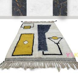 Lovely Moroccan Rug- Authentic Handmade Rug - Genuine Wool Made To Order- Berber Style- Worldwide Shipping -Shag Area Rug- Beni Ourain - thumbnail 2