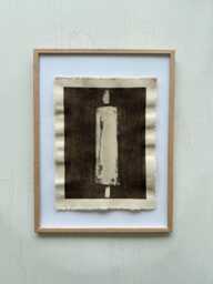 Original Abstract Art On Raw Cotton Canvas Wabi Sabi Neutral Tone Painting - thumbnail 1