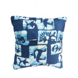 "Printed Accent Pillow Cover - Throw Pin Cushion Ring Decorative Handmade Cotton Silk -Small-Mini -8"" X 8" - thumbnail 3