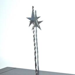 Metal Sculpture, Stainless Steel Marble Base Desktop, Office, Table Sculpture - thumbnail 3