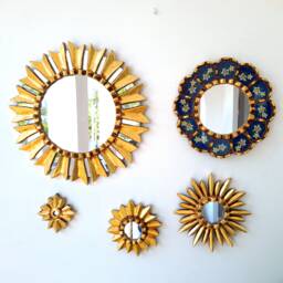 "Peruvian Mirrors ""Blue Sun" - thumbnail 1