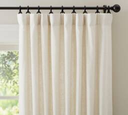 "Linen Drapery Panels, Custom Curtains ""Tuscany"
