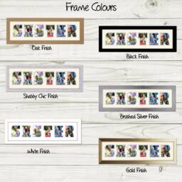 Sister Photo Frame Word Name Special Gift - 32 By Photos in A Word - thumbnail 3