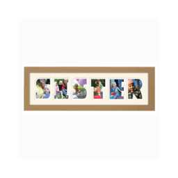 Sister Photo Frame Word Name Special Gift - 32 By Photos in A Word - thumbnail 1