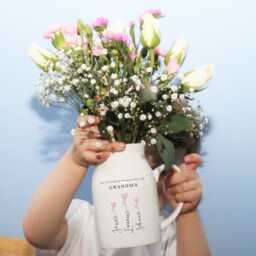 Mothers Day Gift, Personalised Vase, Nanny Gifts, Gifts For Her, Grandma Ceramic Nan Flower Vase, Custom - thumbnail 1