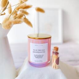 To My Precious Granddaughter Scented Candle With Metal Lid Granddaughter's Birthday Gift For Her Present Happy Birthday - thumbnail 1