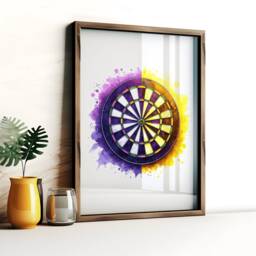 Darts Poster Print Set - 3 Posters - Watercolour Gift Game Room Artwork Prints Home Wall Art Decor - thumbnail 3