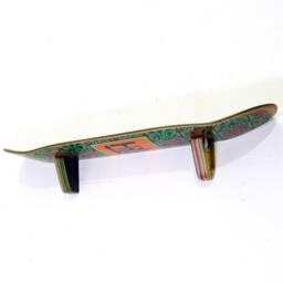 Recycled Skateboard Wall Shelf Handmade Maple Plywood Brackets - thumbnail 3