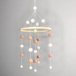 Baby Mobile/Baby Crib Mobile /Wool Felt Balls/Felt Mobile/ Nursery Handmade Mobile/ Crib Decor/Bed Decor - thumbnail 2