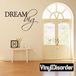 Dream Big - Vinyl Wall Decal Quotes Sticker Ct046Dreamvii7Et - thumbnail 1