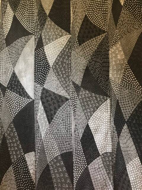 Gray Mudcloth Throw Handwoven Cotton, Naturally Dyed - image 1
