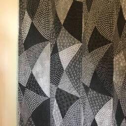 Gray Mudcloth Throw Handwoven Cotton, Naturally Dyed - thumbnail 2