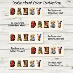 Personalized Name Photo Frame, Cut Out Letter Picture Frame - thumbnail 3
