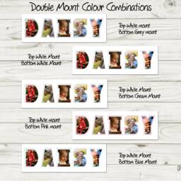 Personalized Name Photo Frame, Cut Out Letter Picture Frame - thumbnail 2