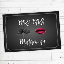 "Floor Mat Personalized With Name ""Mr & Mrs" - thumbnail 2