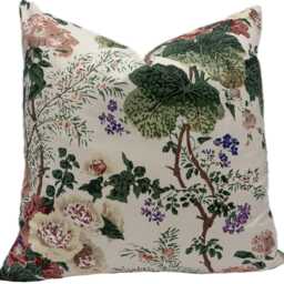 Lee Jofa Althea Blush Chintz Cotton Cushion Cover Pillow Double Sided - thumbnail 2