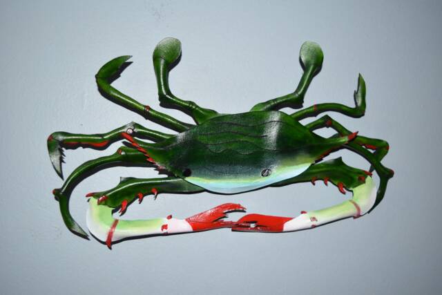 Crab 3D Picture Sea Art - Leather Wall Hanging This One Available Now - image 1