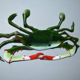 Crab 3D Picture Sea Art - Leather Wall Hanging This One Available Now - thumbnail 3