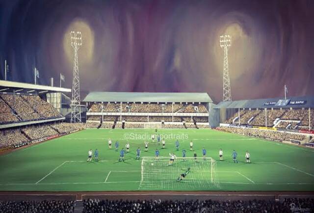 Derby County V Real Madrid 1975 European Cup A3 Print