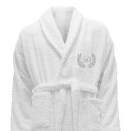 Bath Towels & Personalized Bathrobe - Ref. Laureado Silver - thumbnail 4