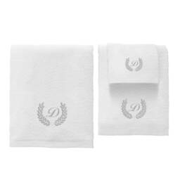 Bath Towels & Personalized Bathrobe - Ref. Laureado Silver - thumbnail 3