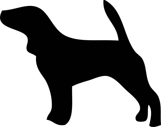Beagle Silhouette Printable Wall Art