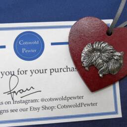 Pomeranian Wooden Heart Decoration - Ornament Christmas Lover Gift - thumbnail 4