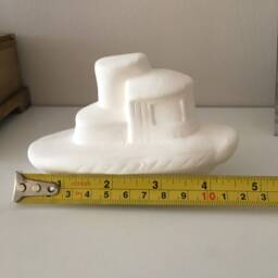 Ceramic Ship, Ready To Paint, Bisque, Miniatures, Boat Gift For Kids, Handmade Ceramics, Unpainted Art Ship - thumbnail 4
