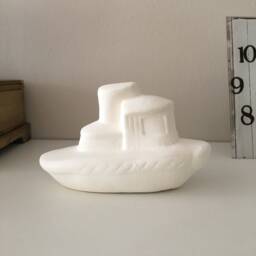 Ceramic Ship, Ready To Paint, Bisque, Miniatures, Boat Gift For Kids, Handmade Ceramics, Unpainted Art Ship