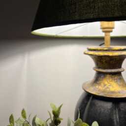 Olive Green Cotton Empire Lampshade, Coolie, Ceiling Light - thumbnail 3
