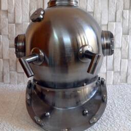 Greyish Scuba Diving Helmet in 18 Inch Or Iron & Aluminium - thumbnail 3