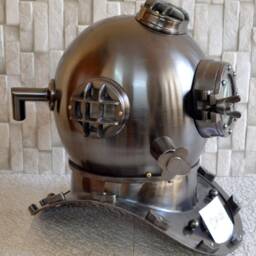 Greyish Scuba Diving Helmet in 18 Inch Or Iron & Aluminium - thumbnail 2