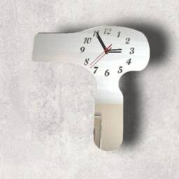 Hairdryer Acrylic Clock - Many Colours Available - Bespoke Shapes & Sizes Made - thumbnail 2