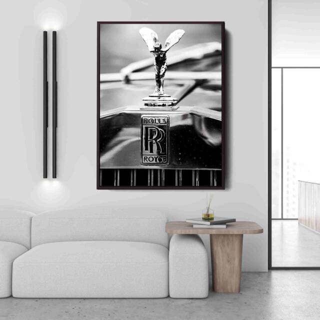 Rolls Royce - Canvas - Motivation Entrepreneur Success Art Wall Decor Large Painting Luxury Car - image 1
