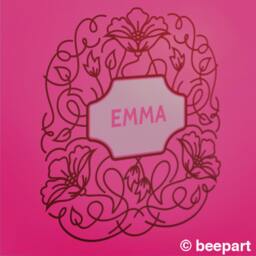 Custom Name Decal-Flower Wall Decal, Personalized Flower Sticker, Nursery Decor, Baby Girl Nursery, Girls Room Decor - thumbnail 2