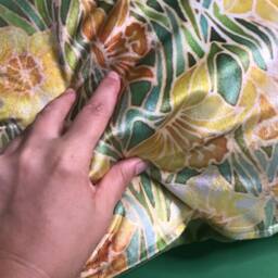 Yellow Daffodils Luxury Velvet Cushion - Cheering & Green Settee Sofa Throw Pillow Flower Garden Lovers Gift - thumbnail 2