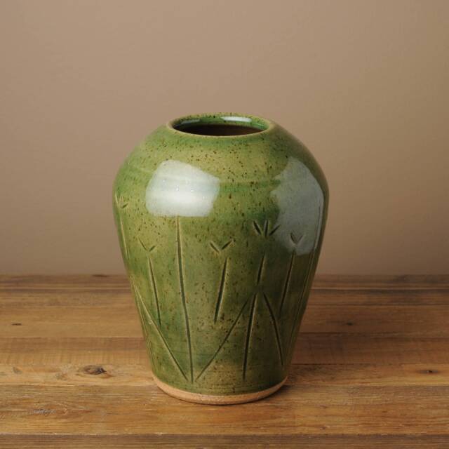 Gorgeous Large Rich Green Vase - All Profits Go To Charity - image 1