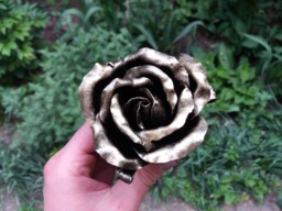 6Th Anniversary Gift For Her, Anniversary, Gift, Iron Wrought Iron, Wedding Metal Rose - thumbnail 1