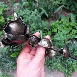 6Th Anniversary Gift For Her, Anniversary, Gift, Iron Wrought Iron, Wedding Metal Rose - thumbnail 4
