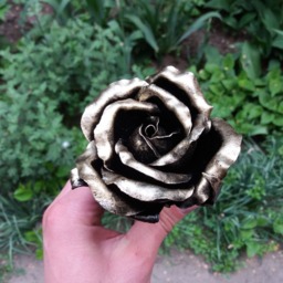 6Th Anniversary Gift For Her, Anniversary, Gift, Iron Wrought Iron, Wedding Metal Rose - thumbnail 2