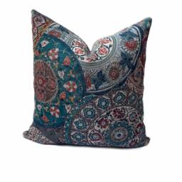G.p & J Baker Imari Teal Double Sided Cushion Cover Pillow - thumbnail 2