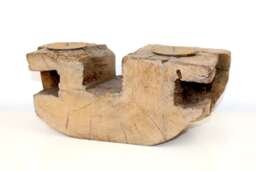 Candlestick - Oak Half-Timbered Antique - thumbnail 1