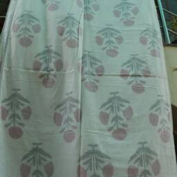 Hand Block Print Cotton Dohar Organic Ac Quilt, Soft Throw - thumbnail 4