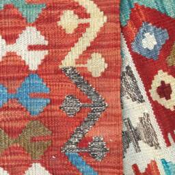 Handmade Afghan Kilim Rug, Chobi Design, Ethnic Home Decor - 304 cm X 202 cm - thumbnail 4